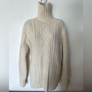 J.Crew hand knit fisherman’s sweater